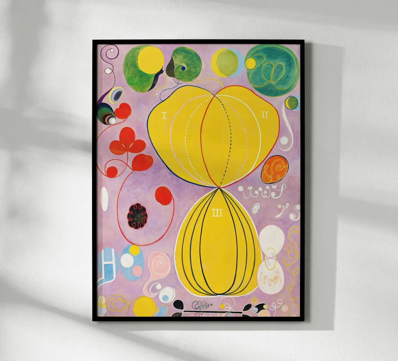 Hilma af Klint Groupe IV, n° 7, Les dix plus grands, âge adulte hahnemühle de Jolie Prints
