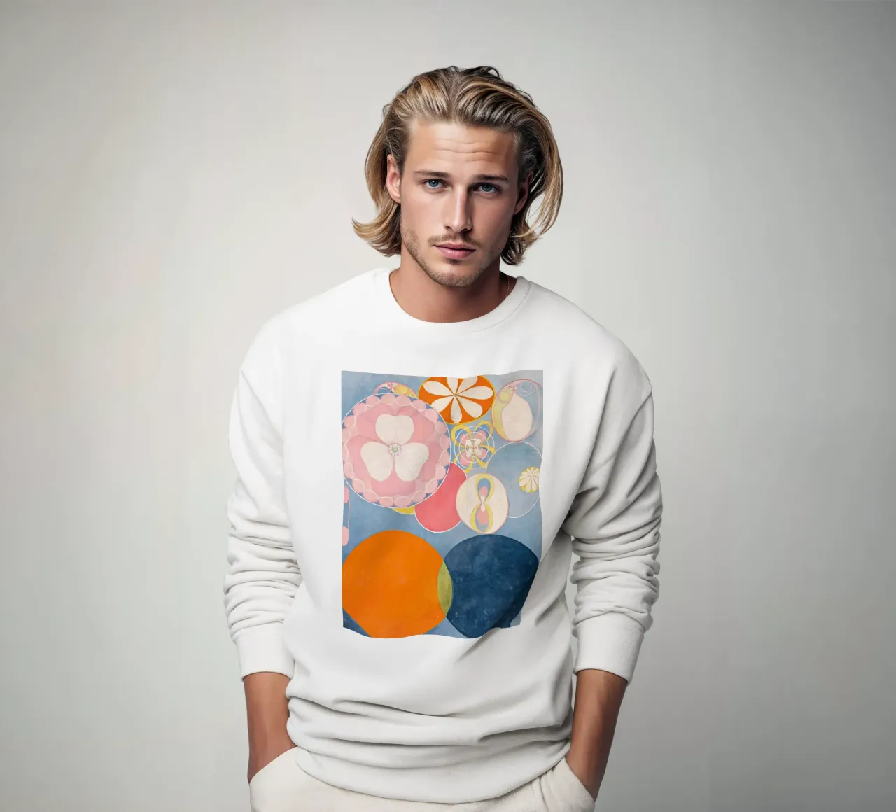 Hilma af Klint The Ten Largest, No. 2, Childhood (1907) sweatshirt by Venus Art