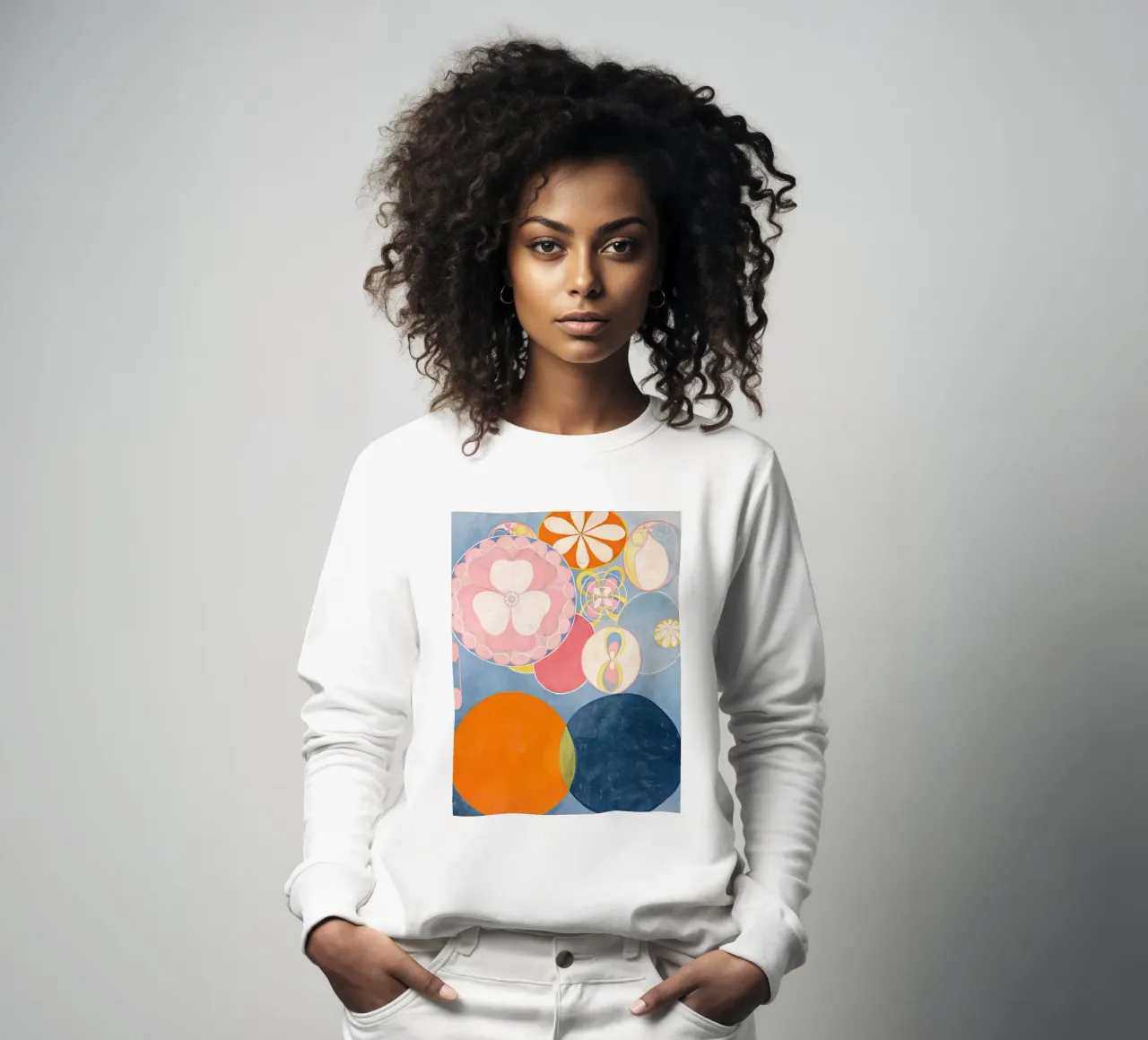 Hilma af Klint The Ten Largest, No. 2, Childhood (1907) sweatshirt by Venus Art