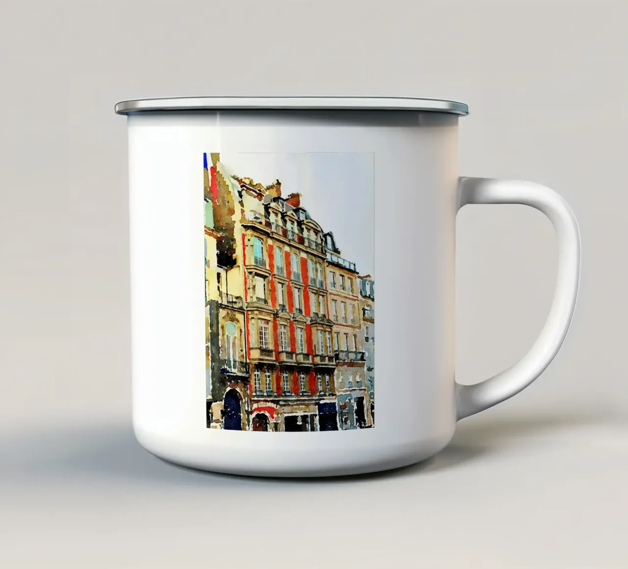 Parigi tazza in smalto da Massimo Frascogna