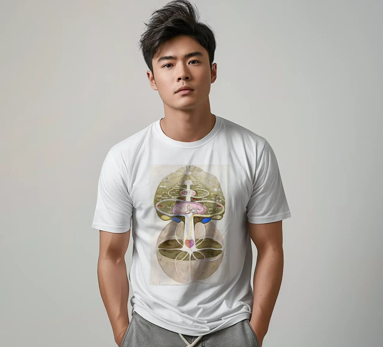 Hilma af Klint L'albero della conoscenza n. 1 t-shirt da Venus Art