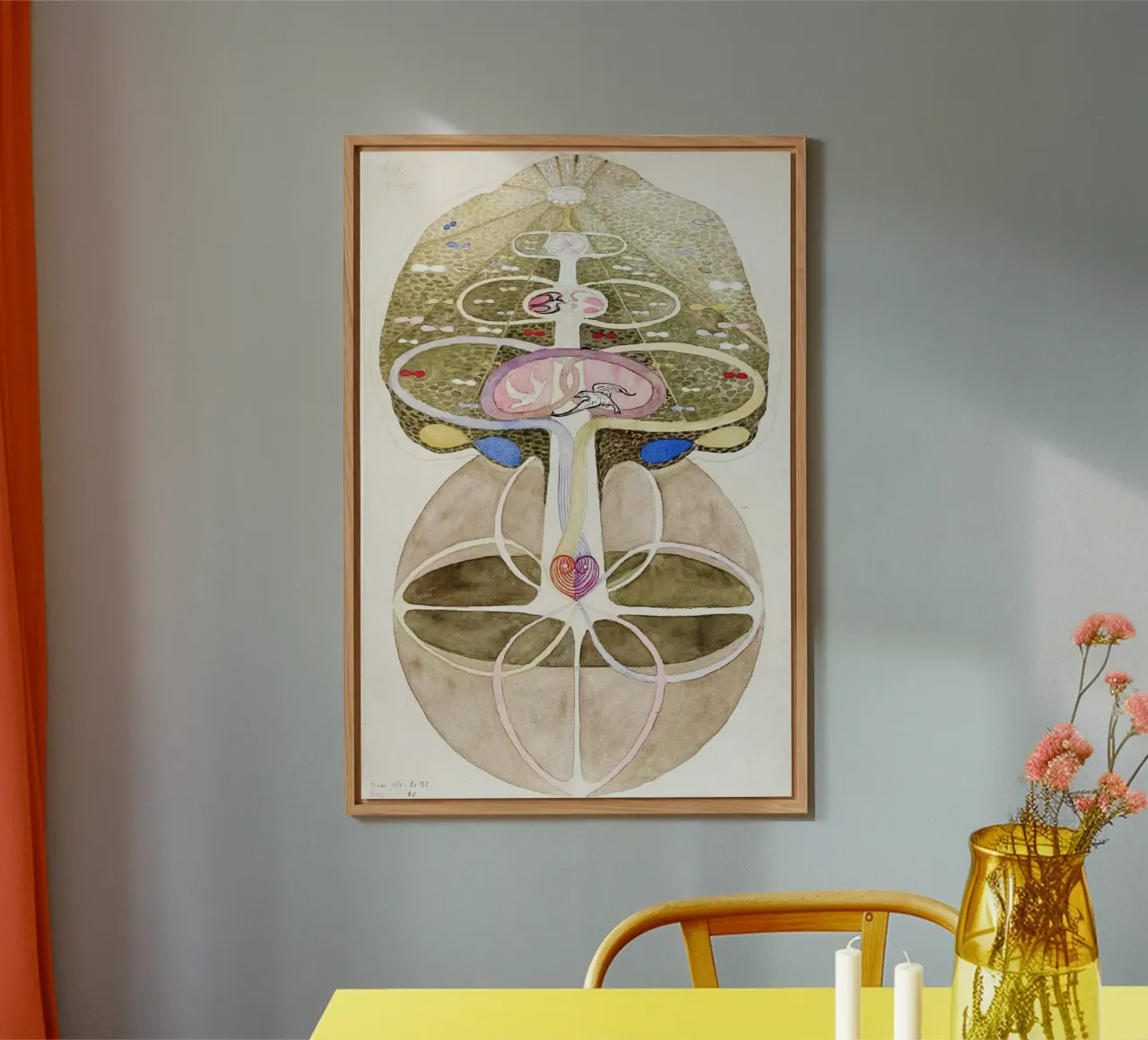 Hilma af Klint L'albero della conoscenza n. 1 alluminio dibond da Venus Art