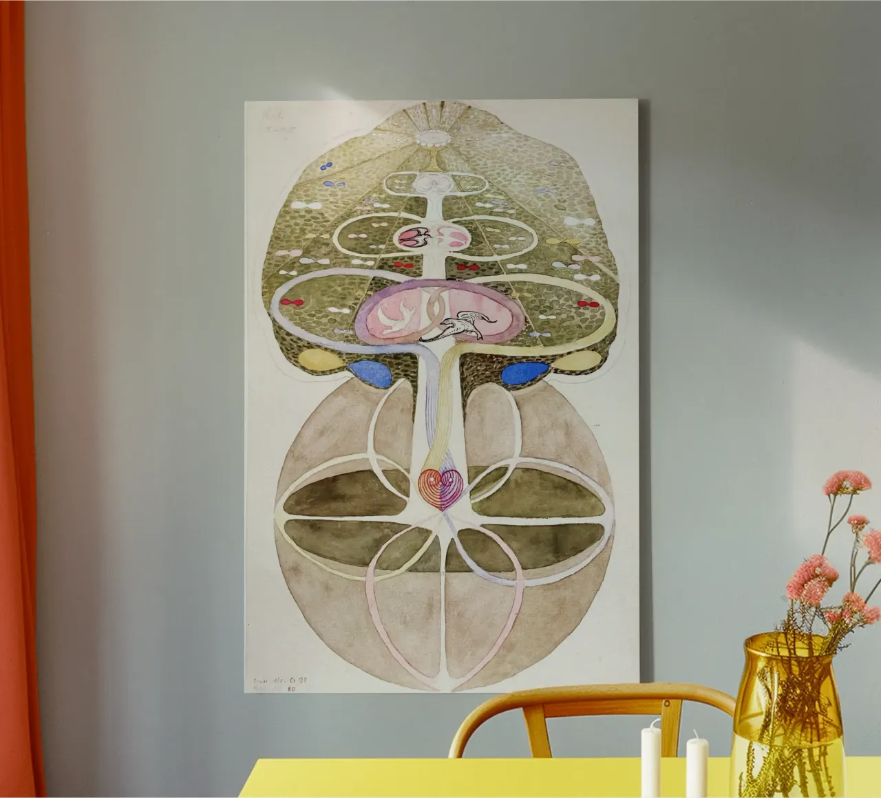 Hilma af Klint L'albero della conoscenza n. 1 tela da Venus Art