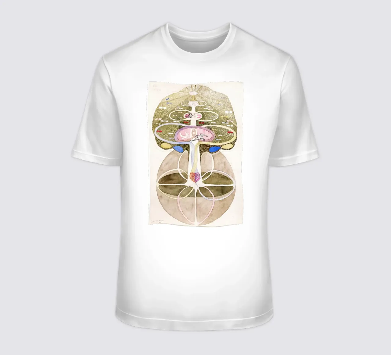 Hilma af Klint Tree of Knowledge No. 1 t-shirt by Classic Art Prints