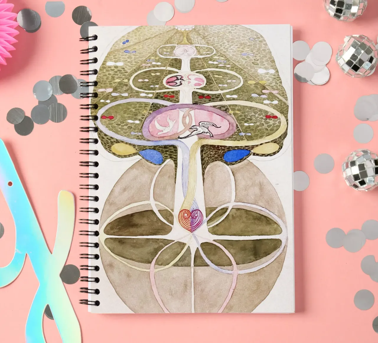 Hilma af Klint Tree of Knowledge No. 1 spiral notebook by Classic Art Prints