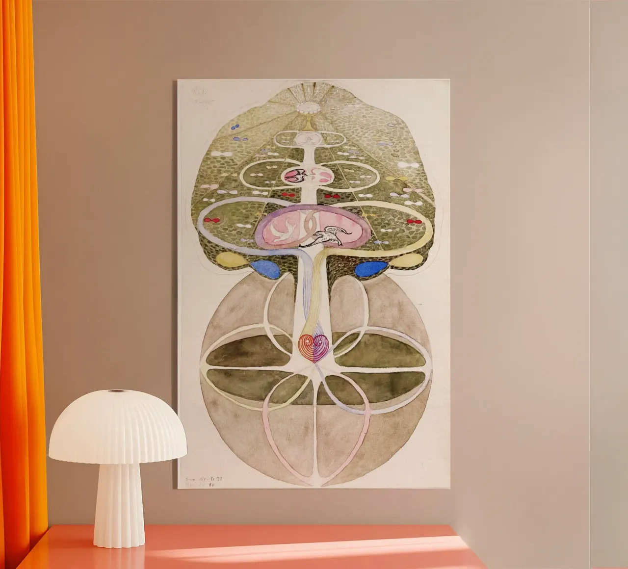 Hilma af Klint L'albero della conoscenza n. 1 plexiglass da Classic Art Prints
