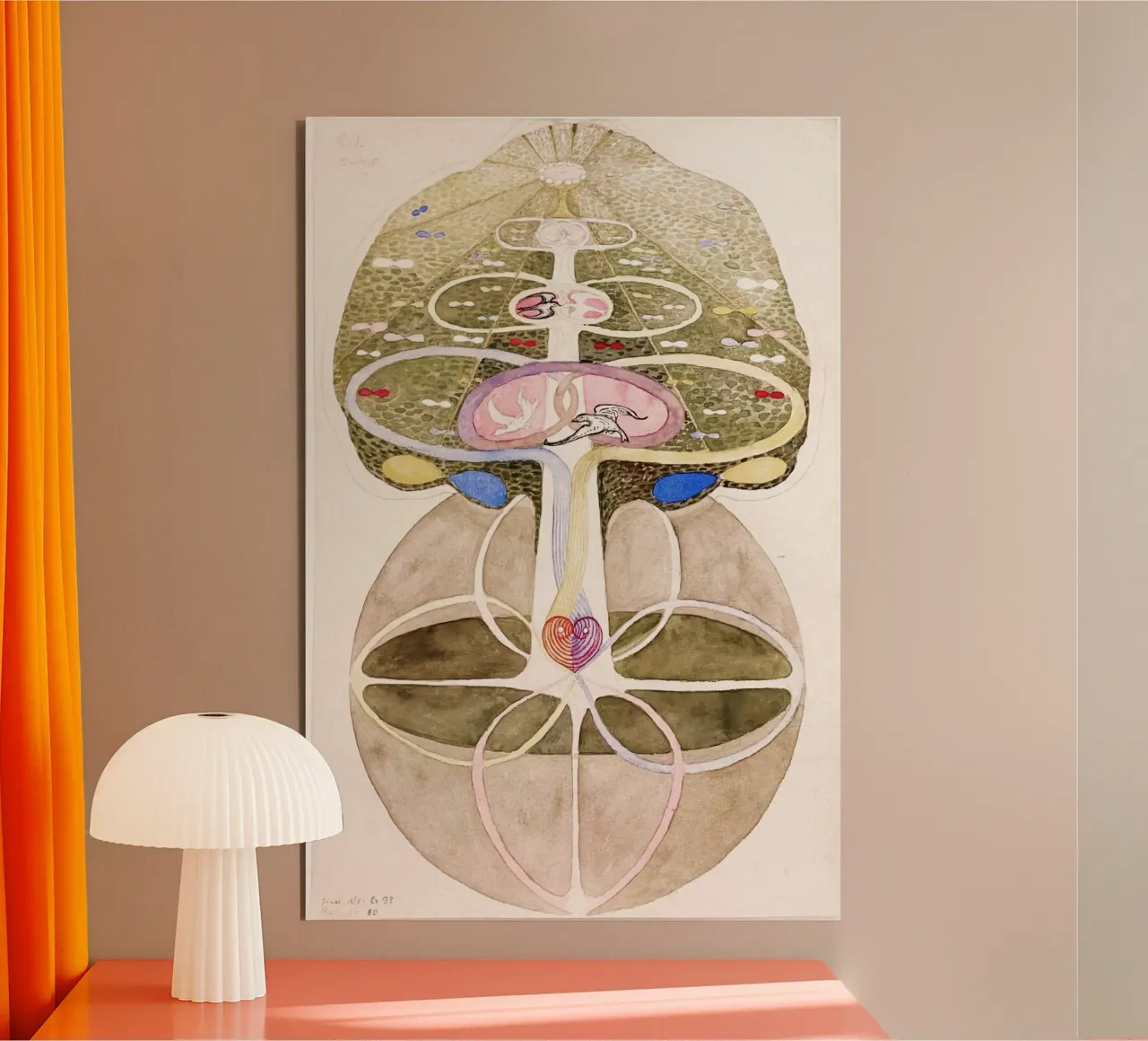 Hilma af Klint L'albero della conoscenza n. 1 alluminio dibond da Classic Art Prints