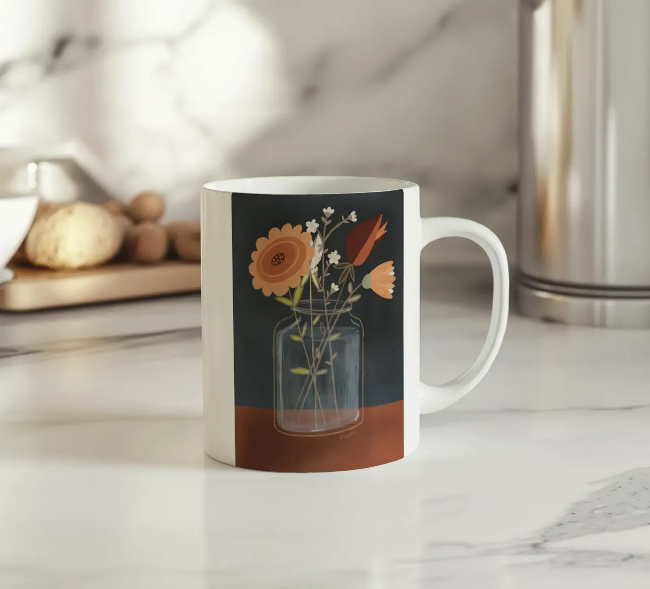 Fiori d'autunno tazza in ceramica da Beeeplan
