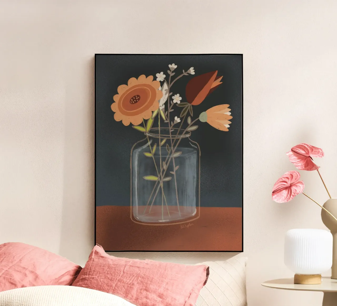 Fiori d'autunno plexiglass da Beeeplan