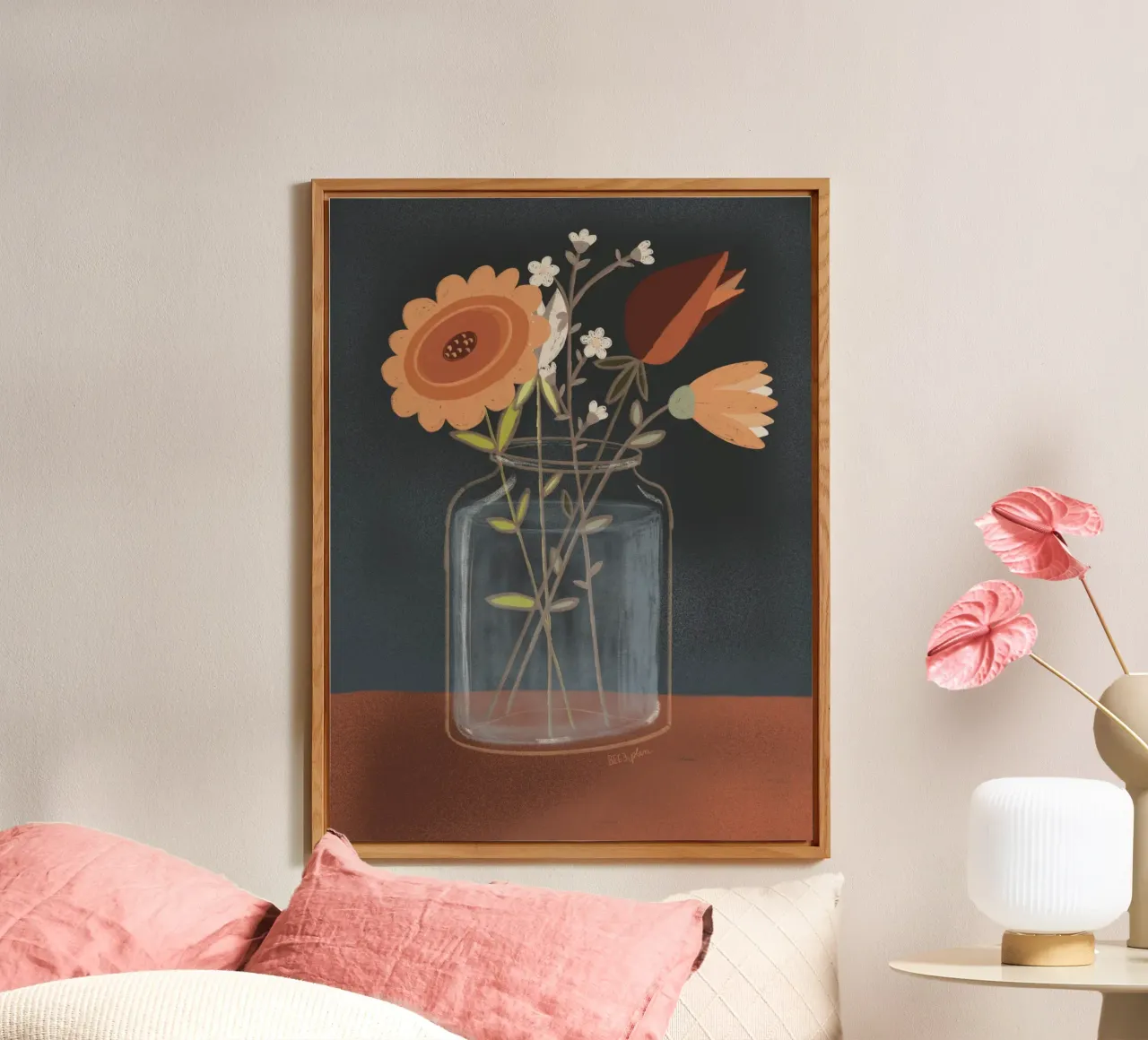Fiori d'autunno alluminio dibond da Beeeplan