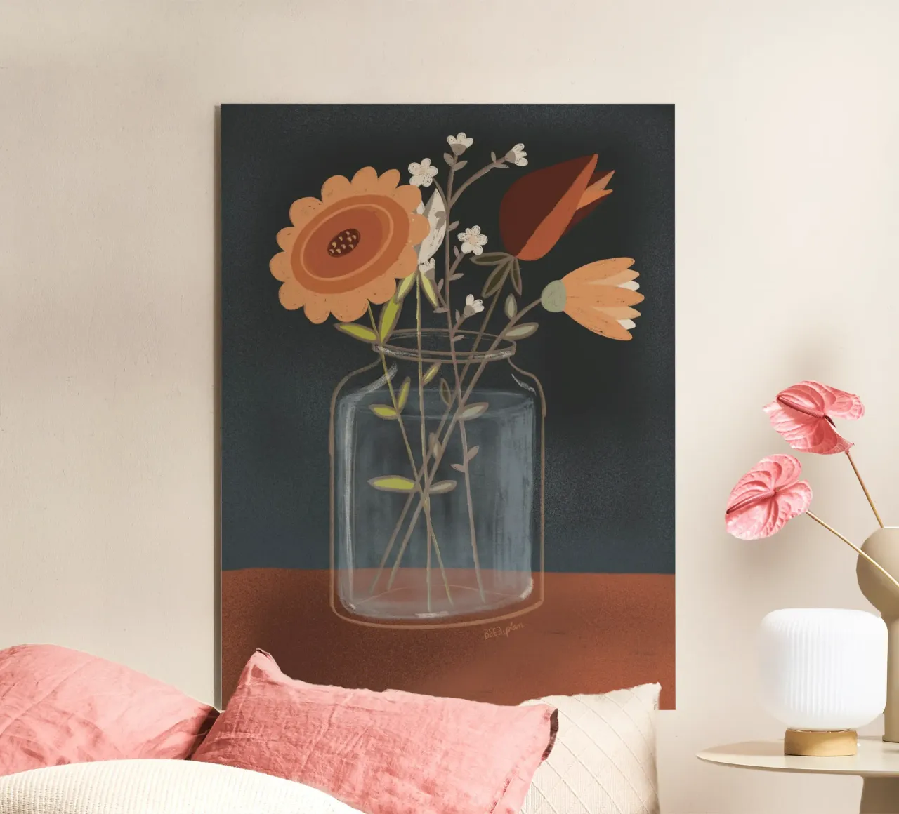 Fiori d'autunno alluminio dibond da Beeeplan