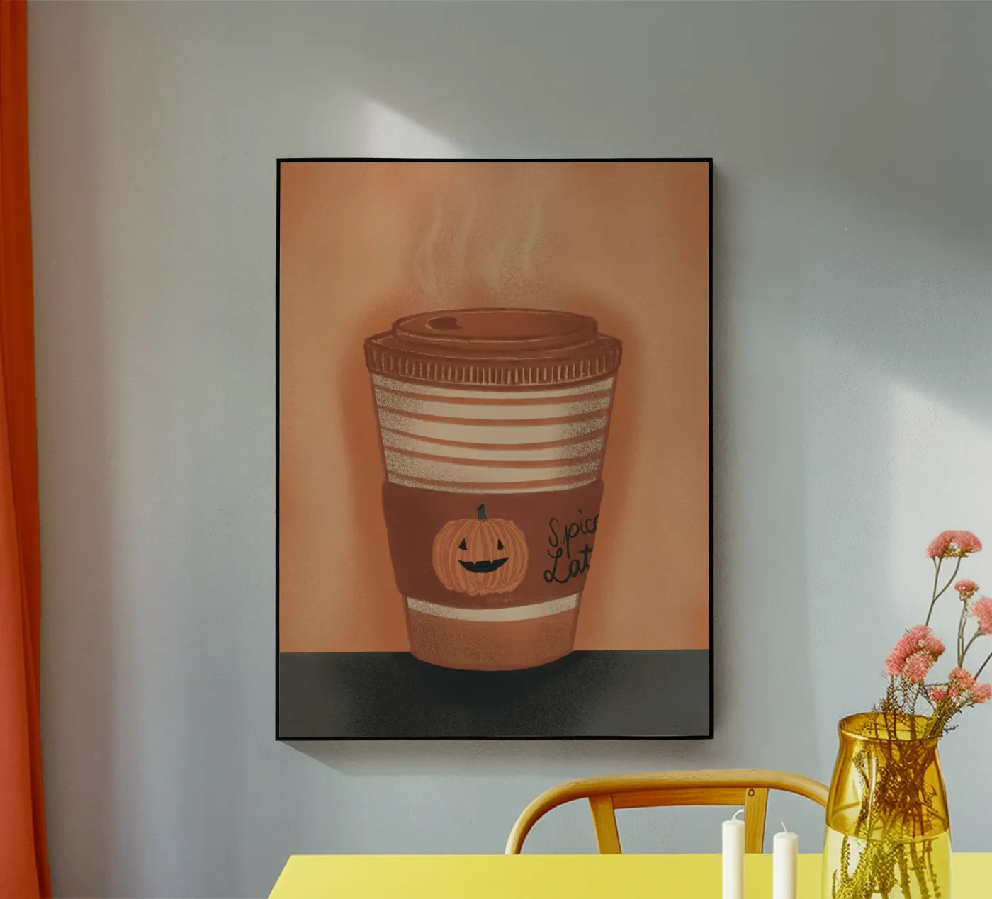 Kürbiskaffee Acryl-Glas von Beeeplan