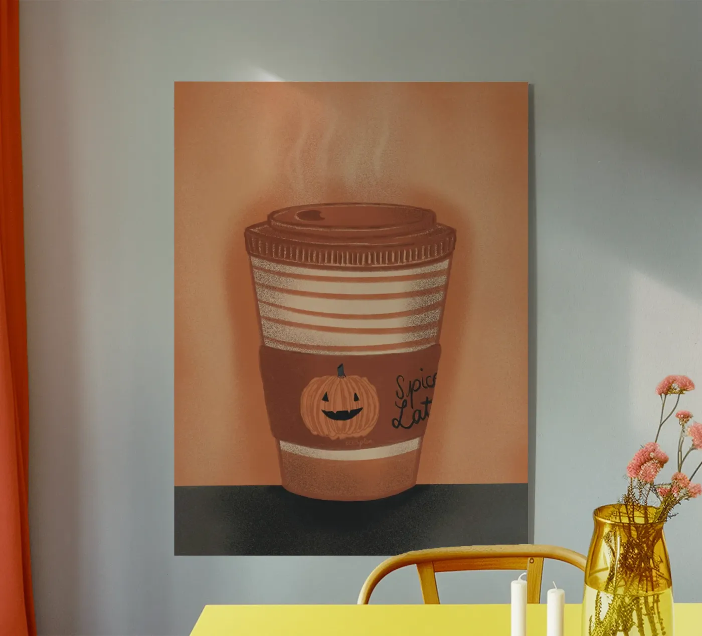 Kürbiskaffee Acryl-Glas von Beeeplan