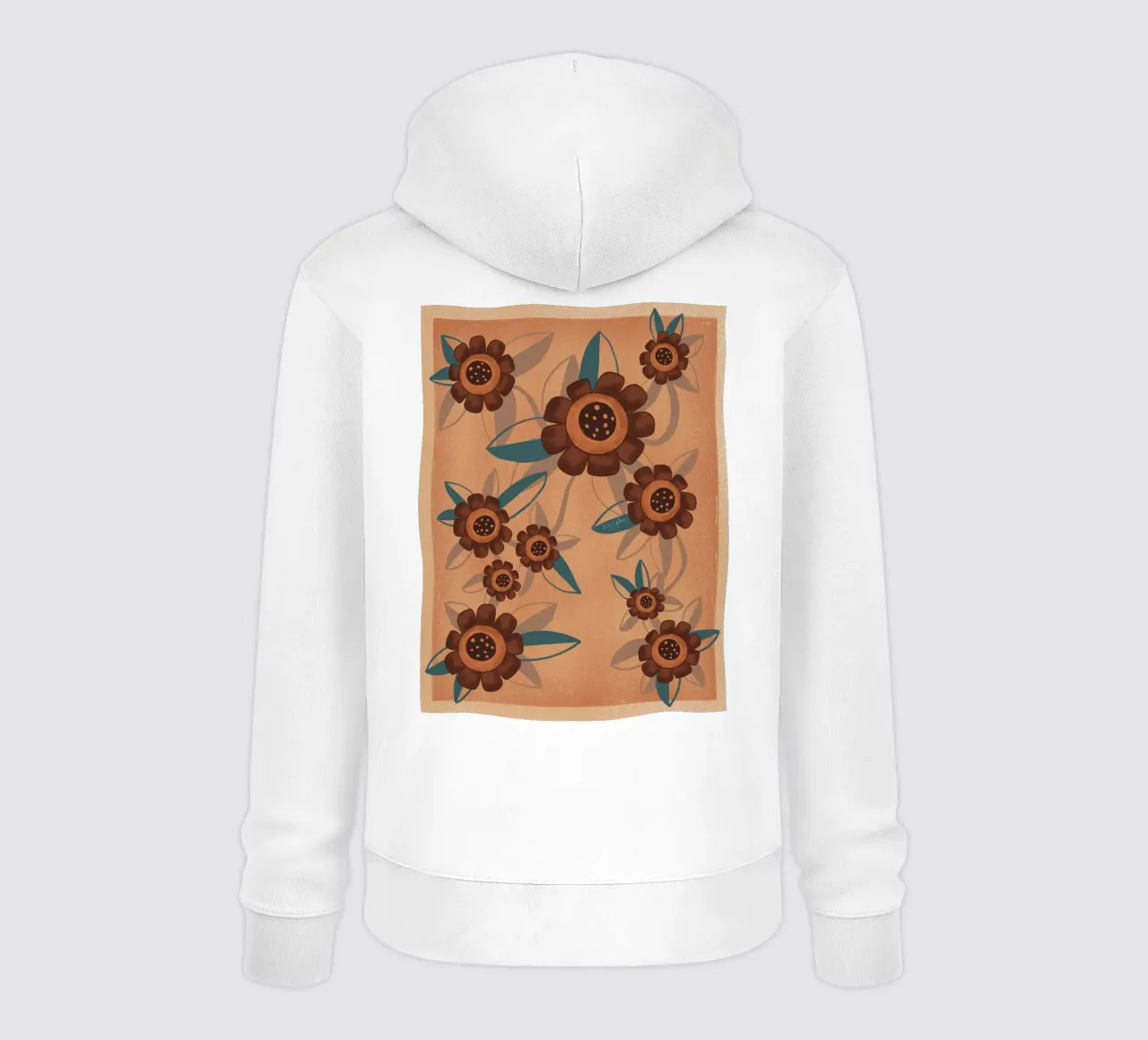 Flores y flores felpa con cappuccio da Beeeplan