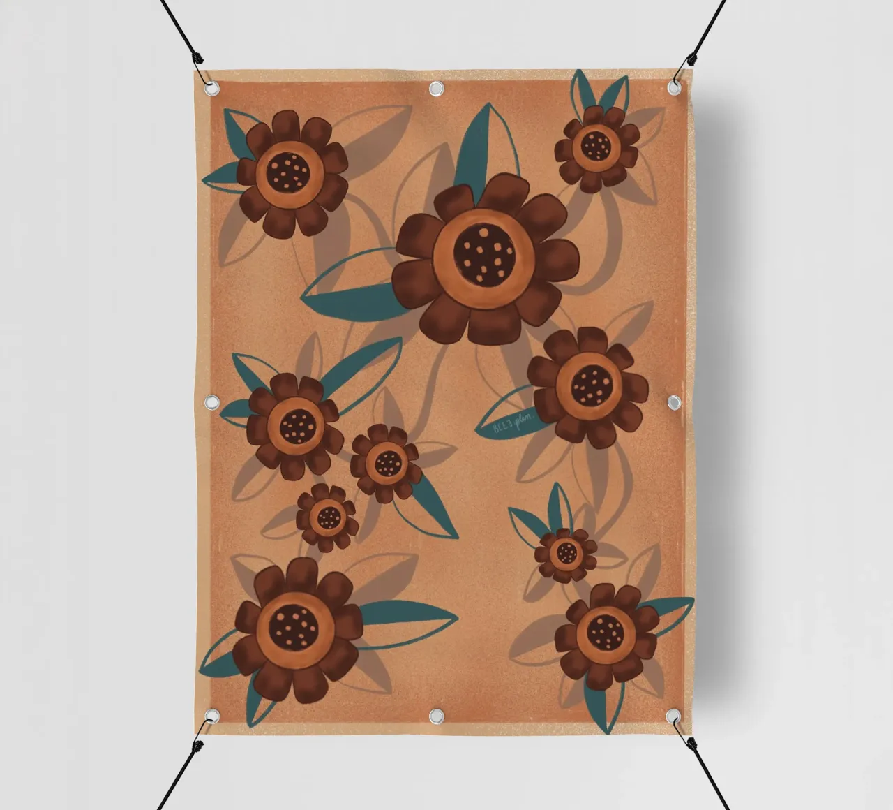 Flores y flores telo in pvc da Beeeplan