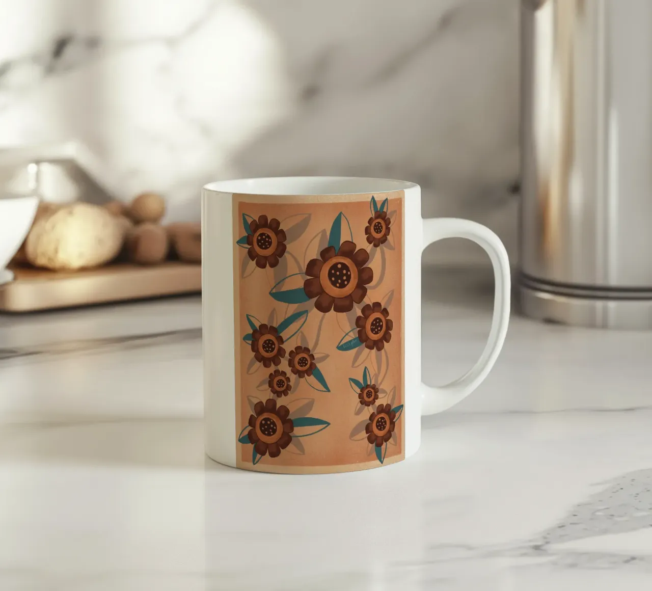 Flores y flores tazza in ceramica da Beeeplan