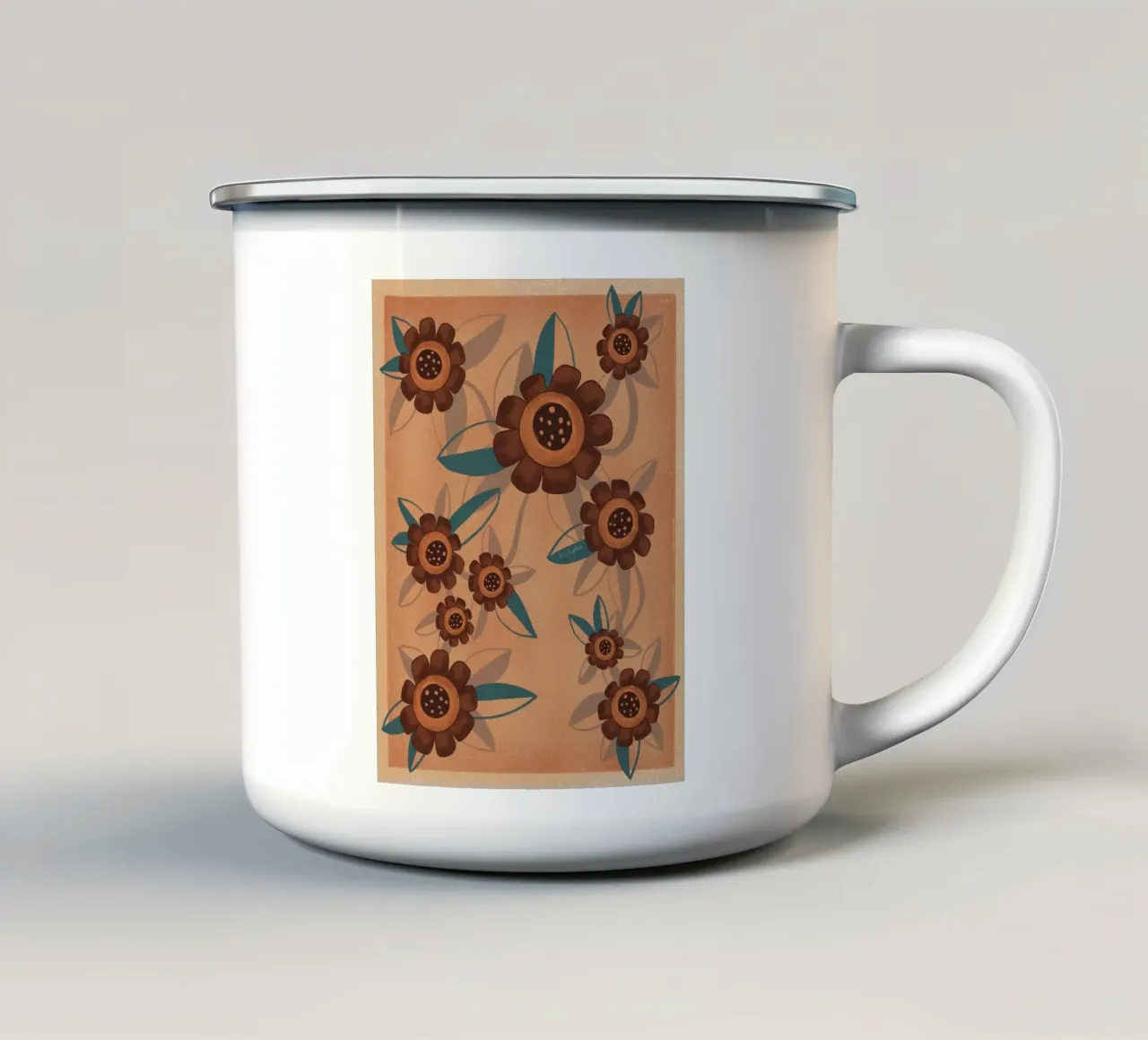 Flores y flores tazza in smalto da Beeeplan