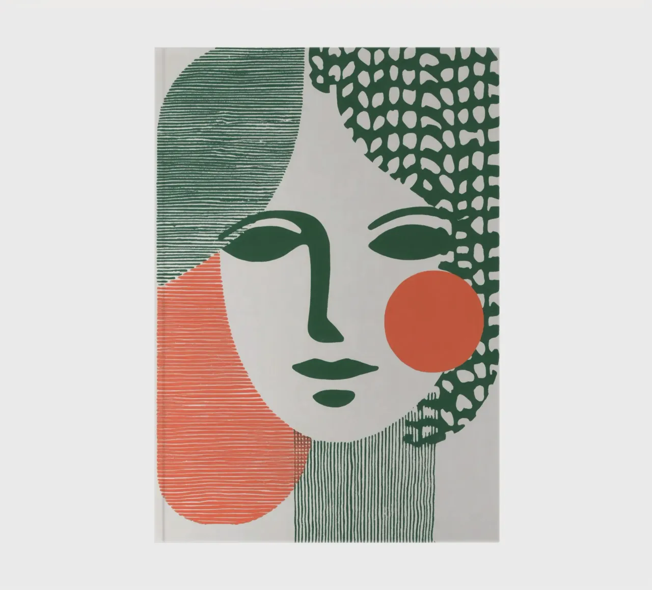 The face of modernity | Abstract lines and surfaces notebook by Autofocus