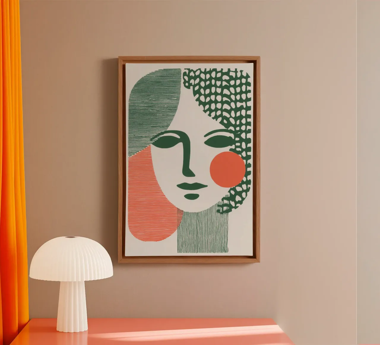 The face of modernity | Abstract lines and surfaces canvas by Autofocus