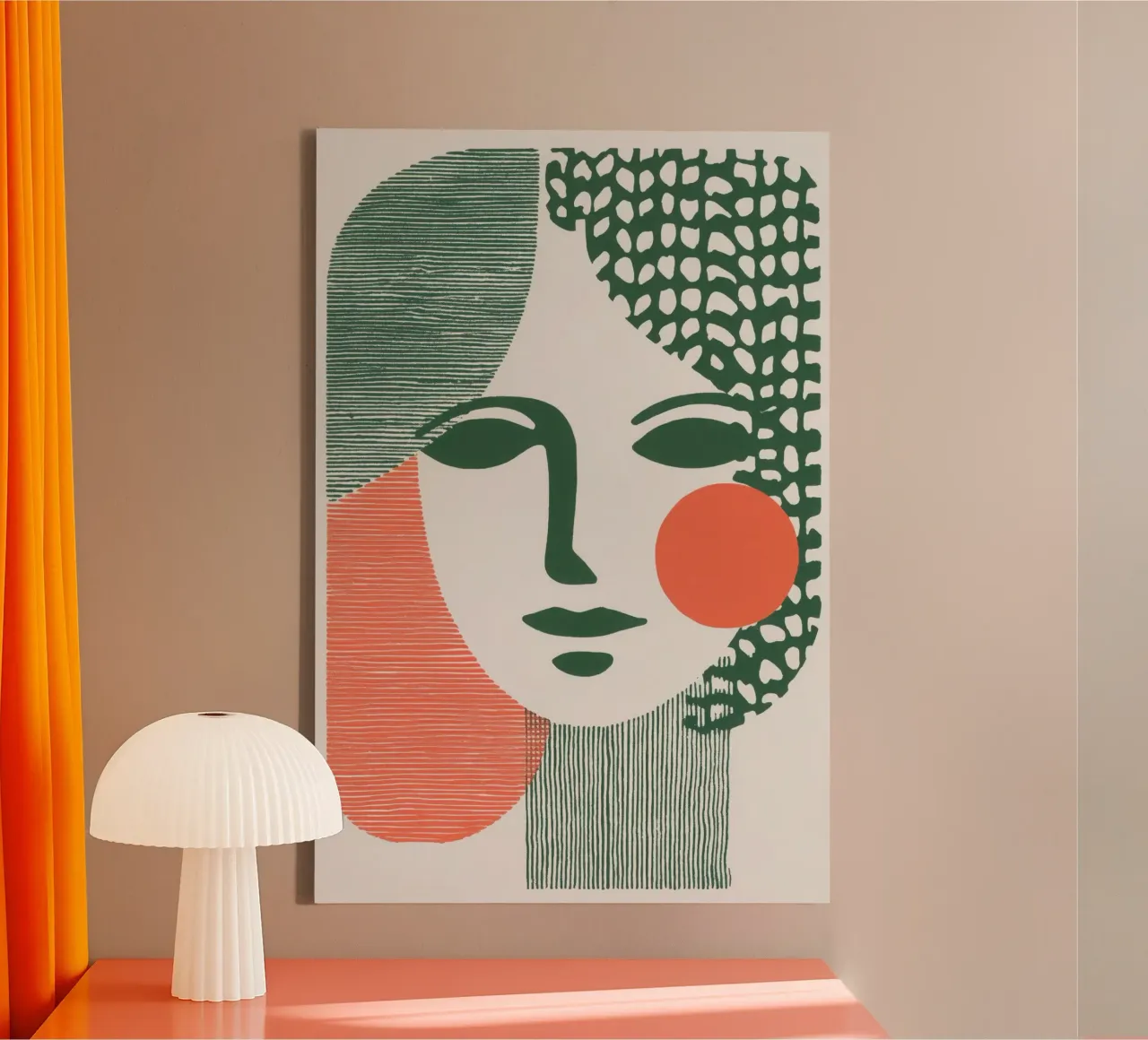 The face of modernity | Abstract lines and surfaces canvas by Autofocus