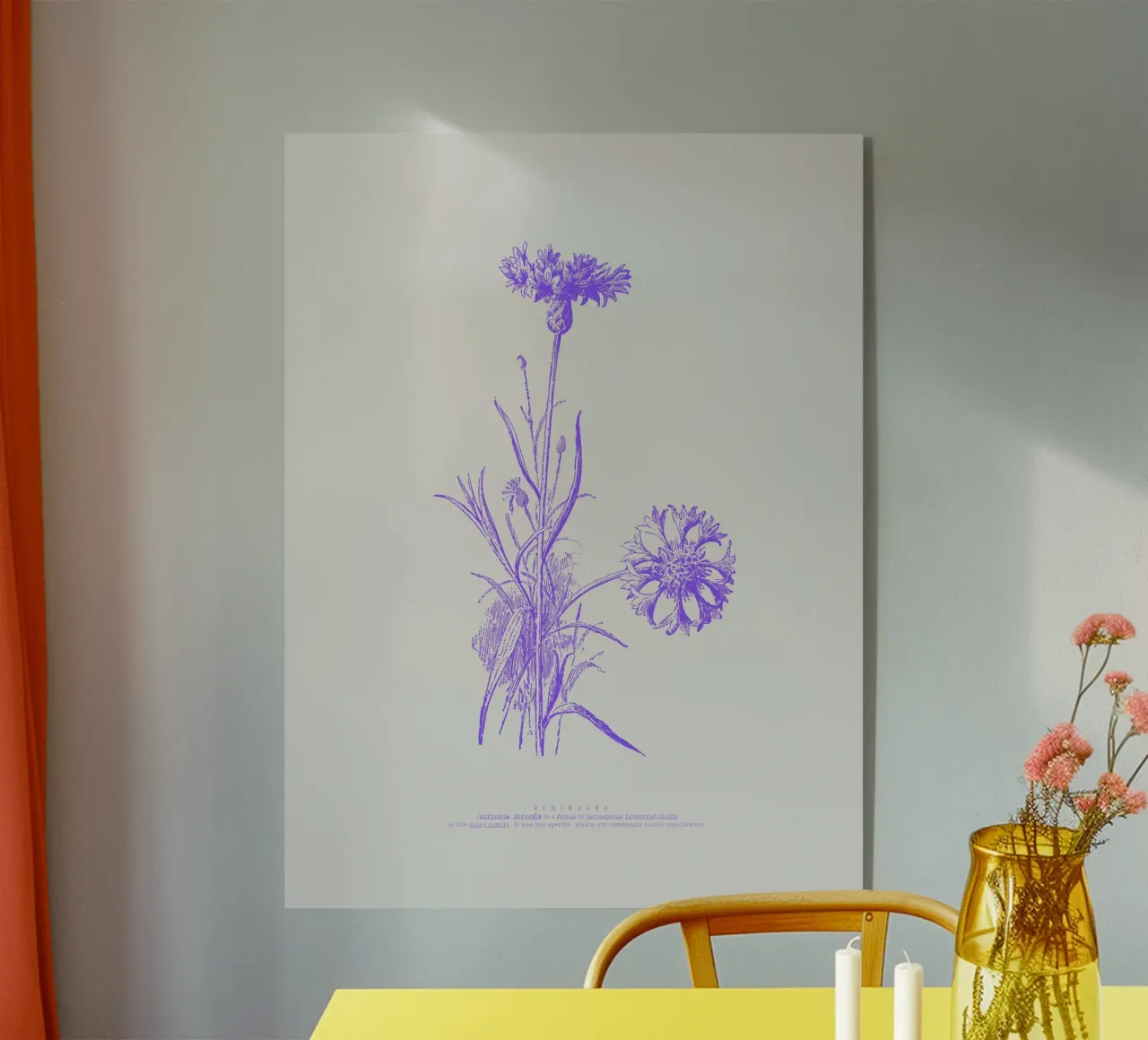 Echinacea plexiglass da PurePeachStudio