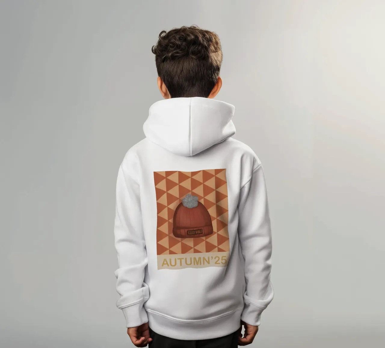 Cosy vibes felpa bambino con cappuccio da Beeeplan