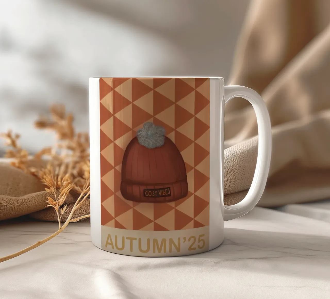Cosy vibes tazza in ceramica da Beeeplan