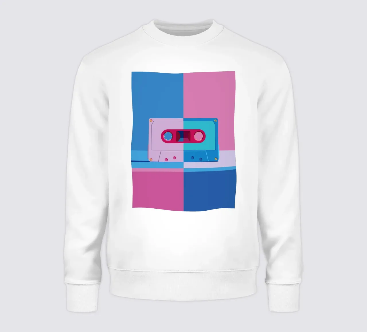 Musik Kassette Colorblocking felpa da DARIA IVANOVNA
