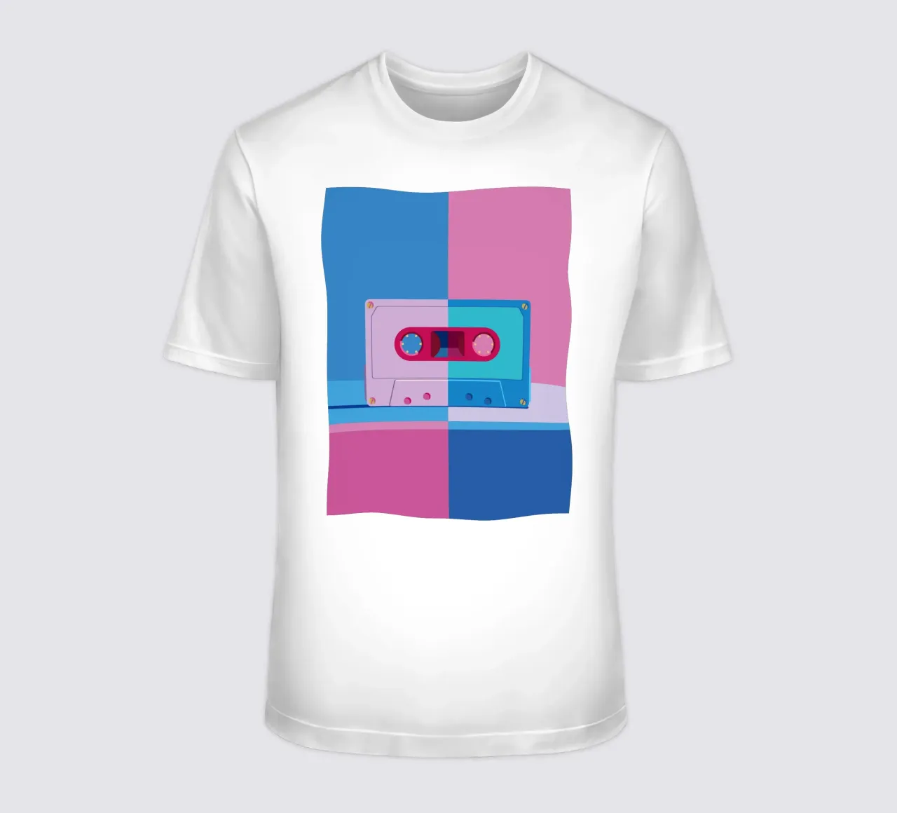 Musik Kassette Colorblocking t-shirt da DARIA IVANOVNA