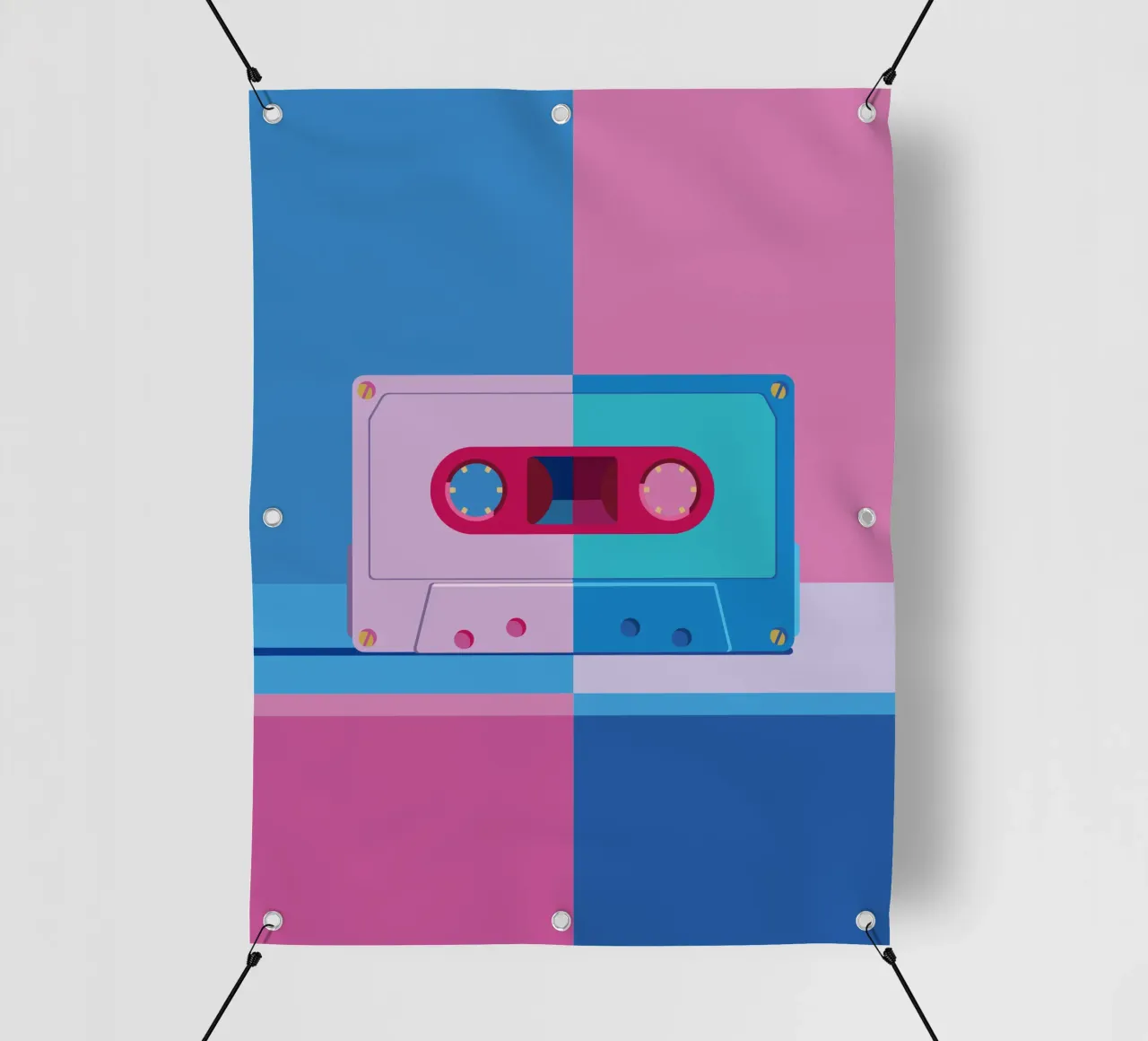 Musik Kassette Colorblocking telo in pvc da DARIA IVANOVNA