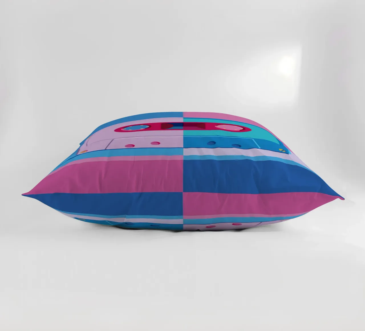 Musik Kassette Colorblocking cuscino da DARIA IVANOVNA