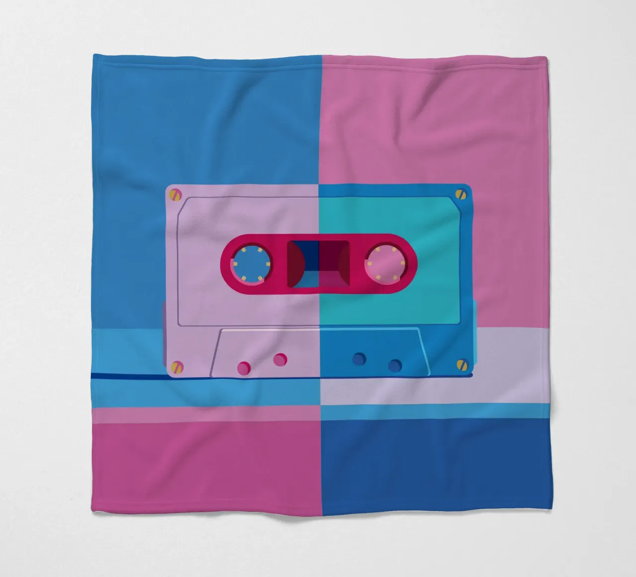 Musik Kassette Colorblocking coperta in pile da DARIA IVANOVNA