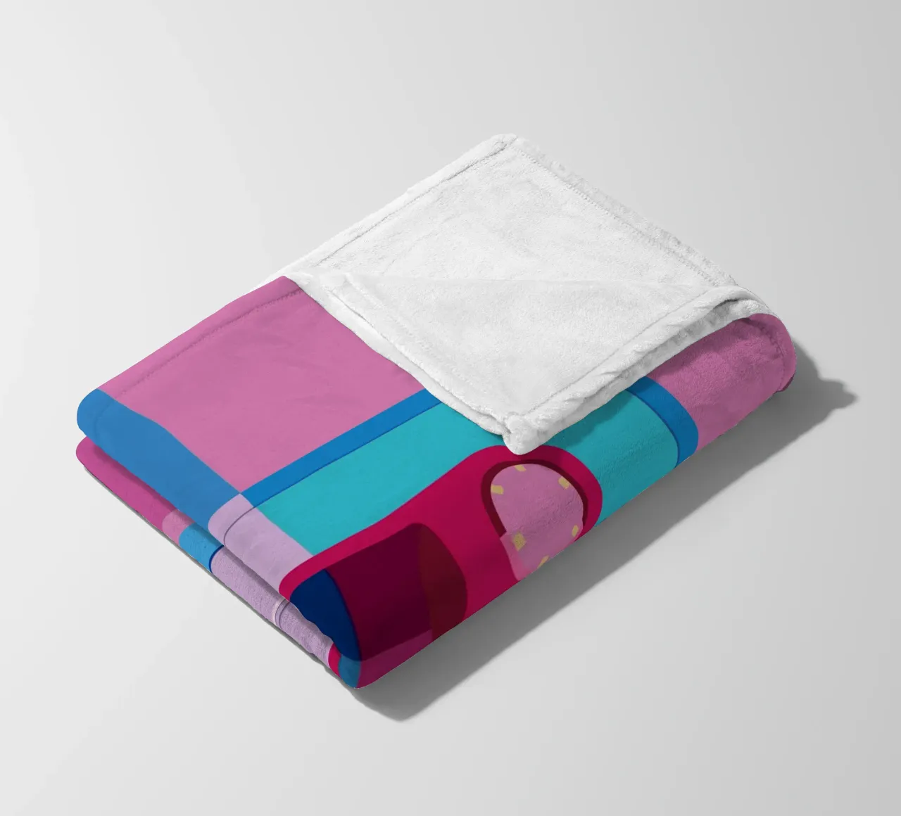 Musik Kassette Colorblocking coperta in pile da DARIA IVANOVNA