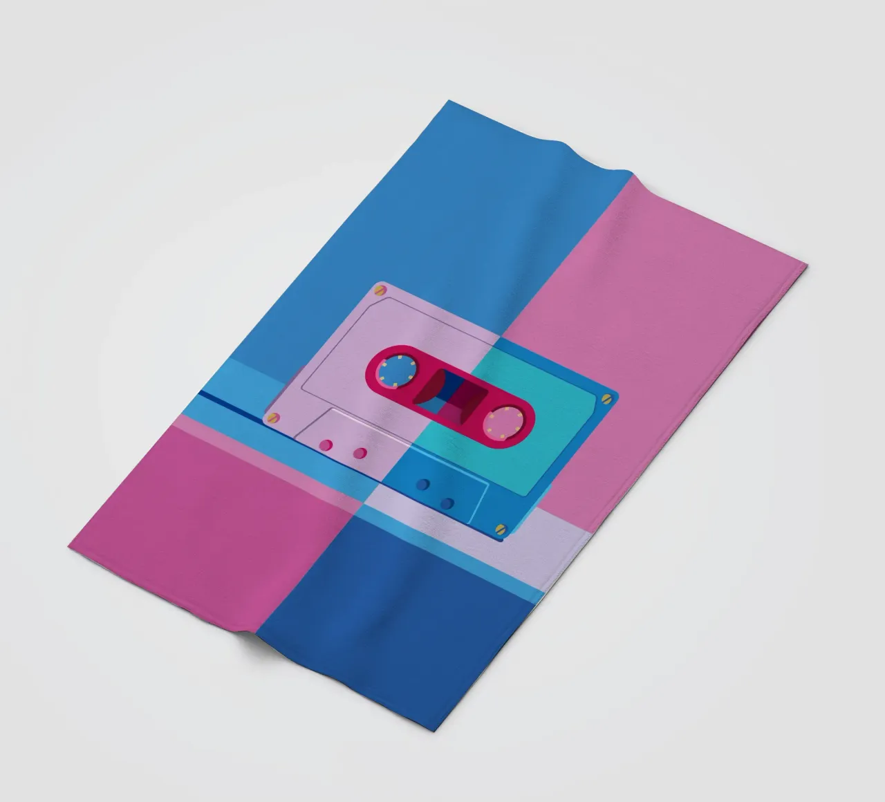 Musik Kassette Colorblocking coperta in pile da DARIA IVANOVNA