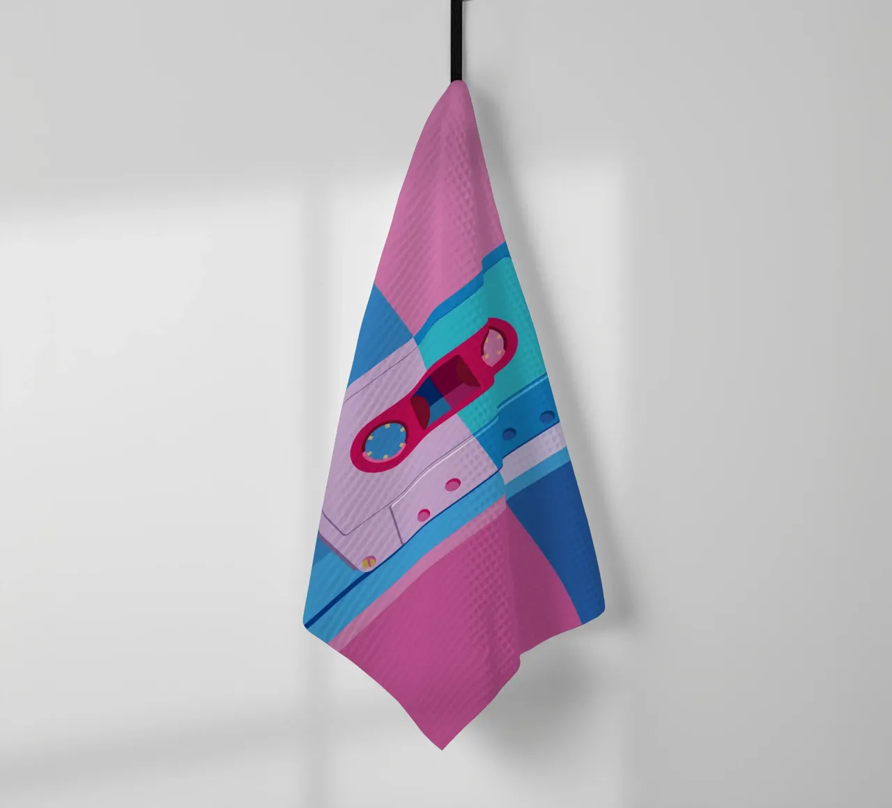 Musik Kassette Colorblocking canovaccio da cucina da DARIA IVANOVNA