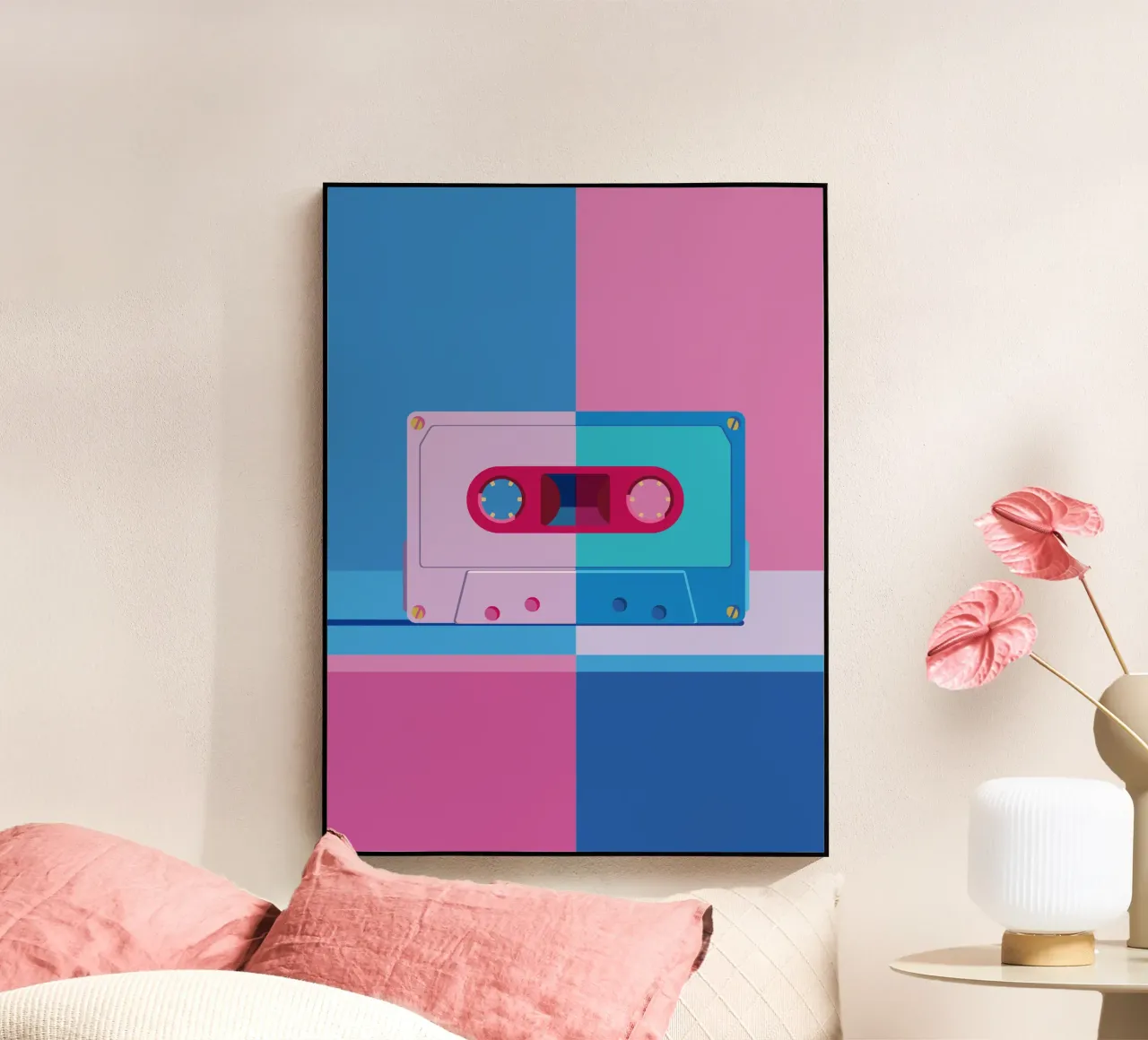 Musik Kassette Colorblocking plexiglass da DARIA IVANOVNA