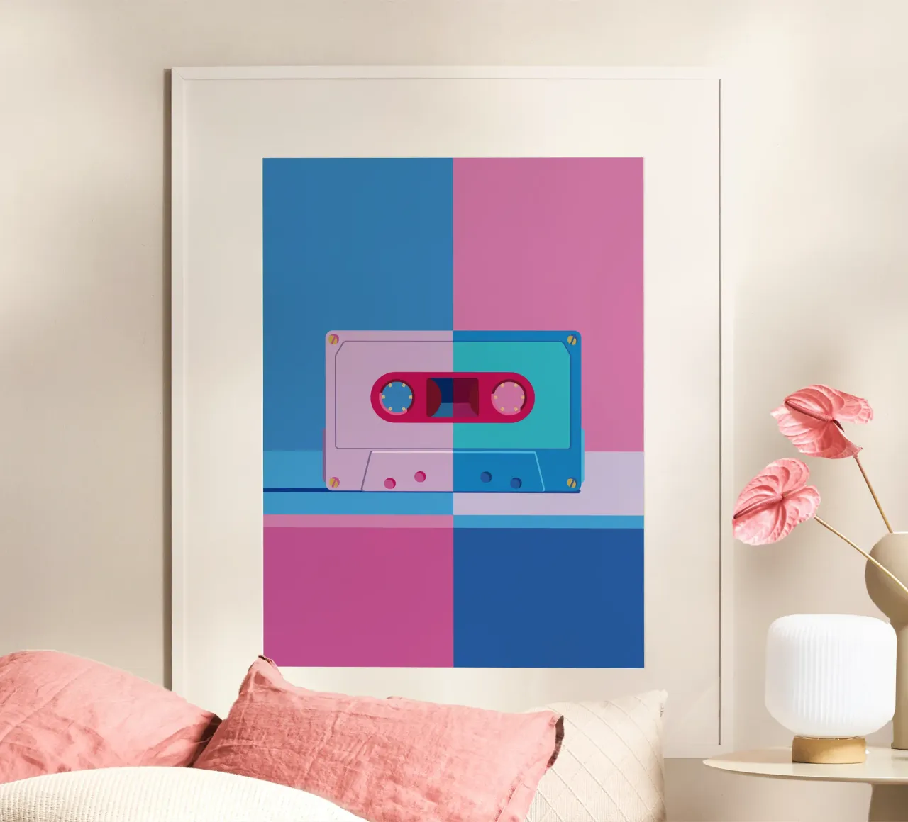 Musik Kassette Colorblocking carta hahnemühle da DARIA IVANOVNA