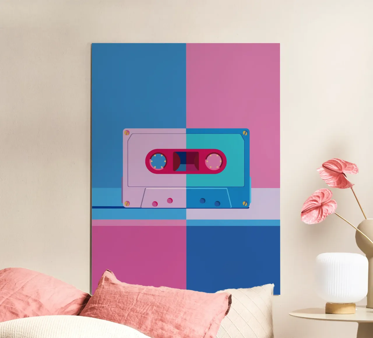 Musik Kassette Colorblocking carta hahnemühle da DARIA IVANOVNA