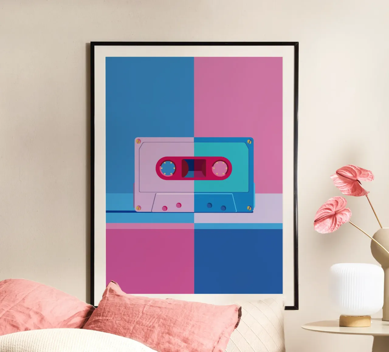 Musik Kassette Colorblocking carta hahnemühle da DARIA IVANOVNA