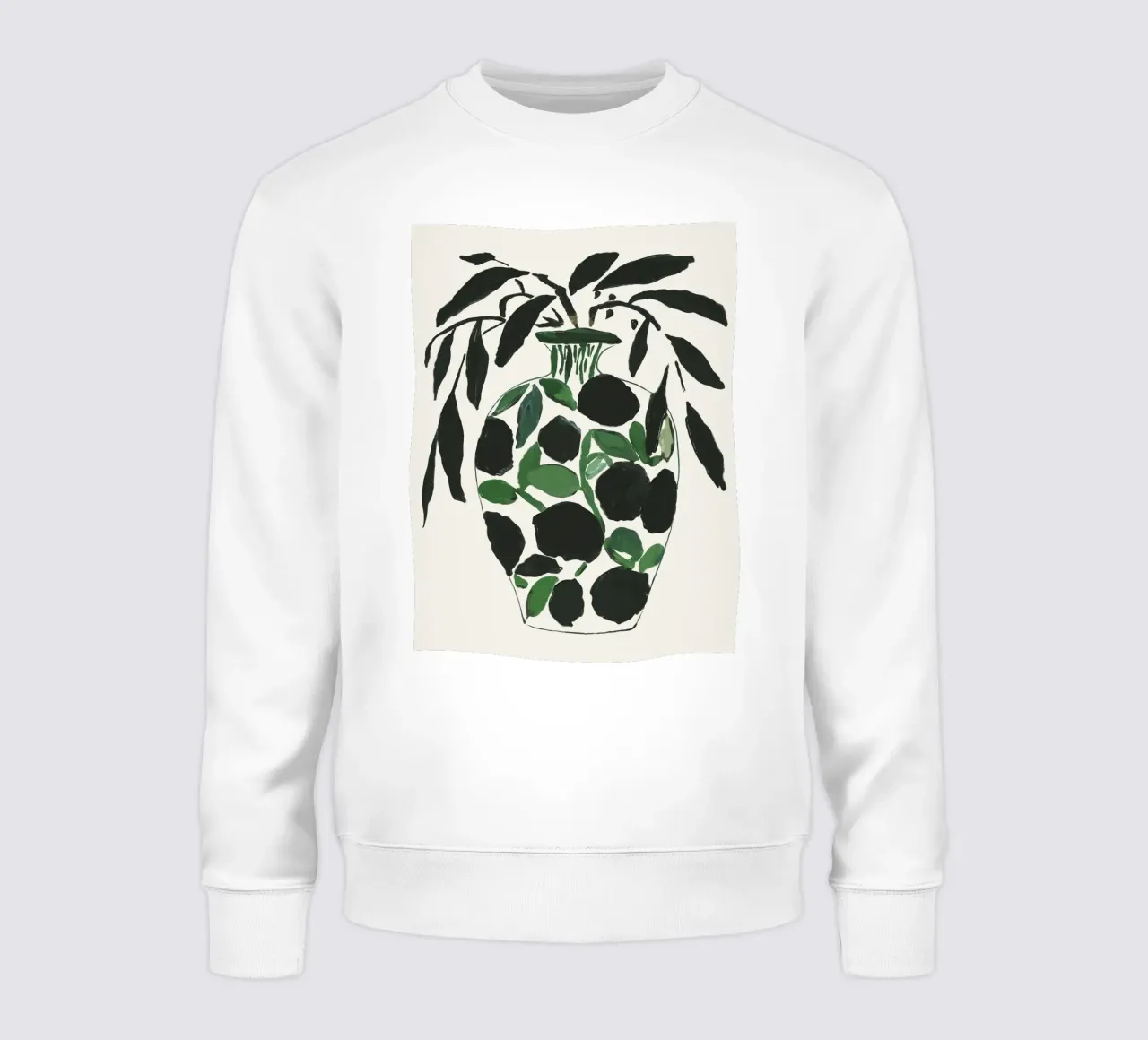 Natura morta verde e nera felpa da ThingDesign