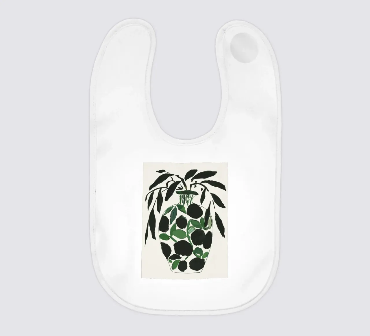 Natura morta verde e nera bavaglino da ThingDesign