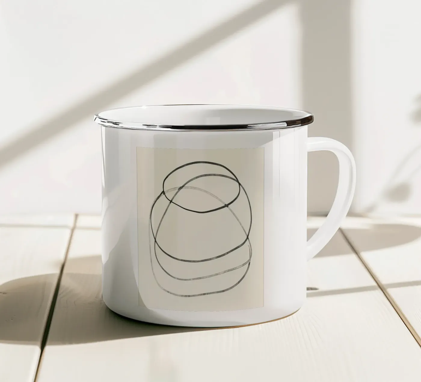 Trace enamel mug by ThingDesign