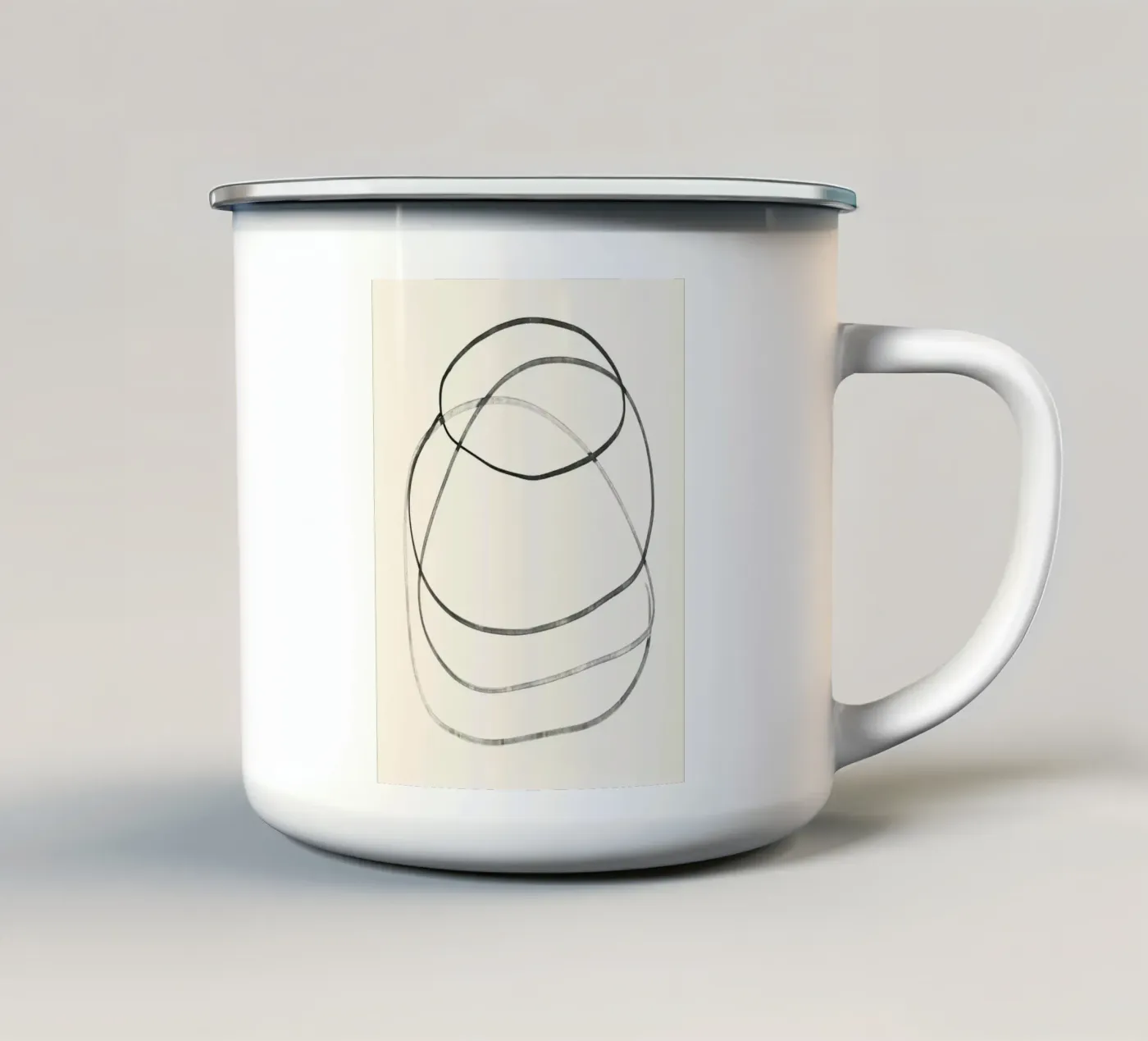 Trace enamel mug by ThingDesign