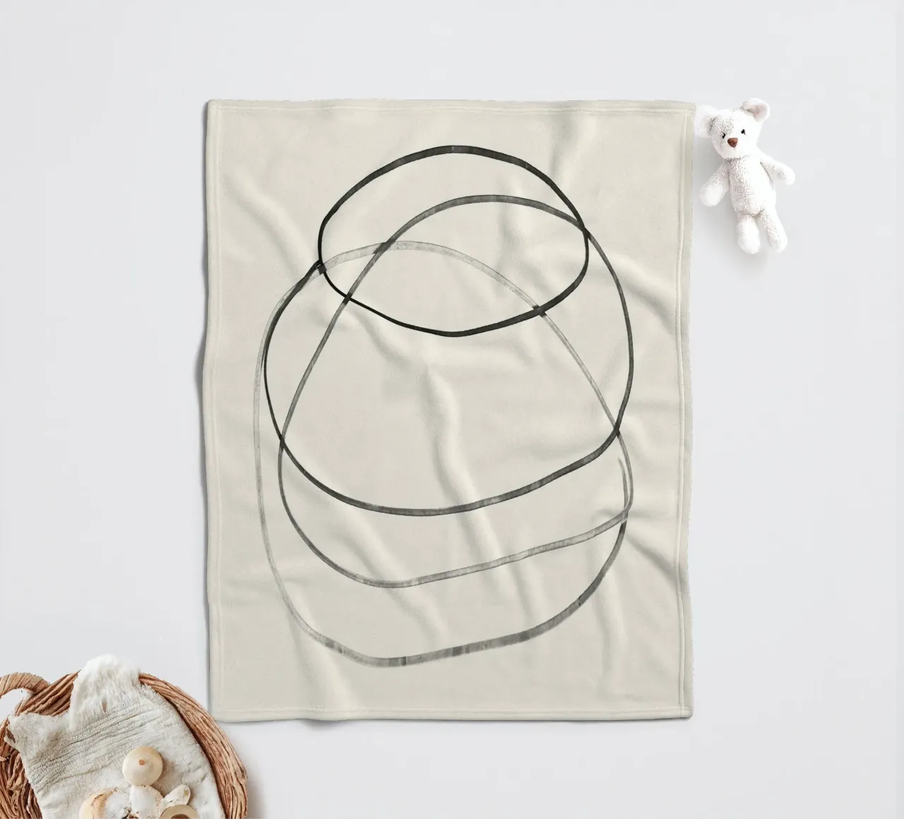 Trace fleece blanket by ThingDesign