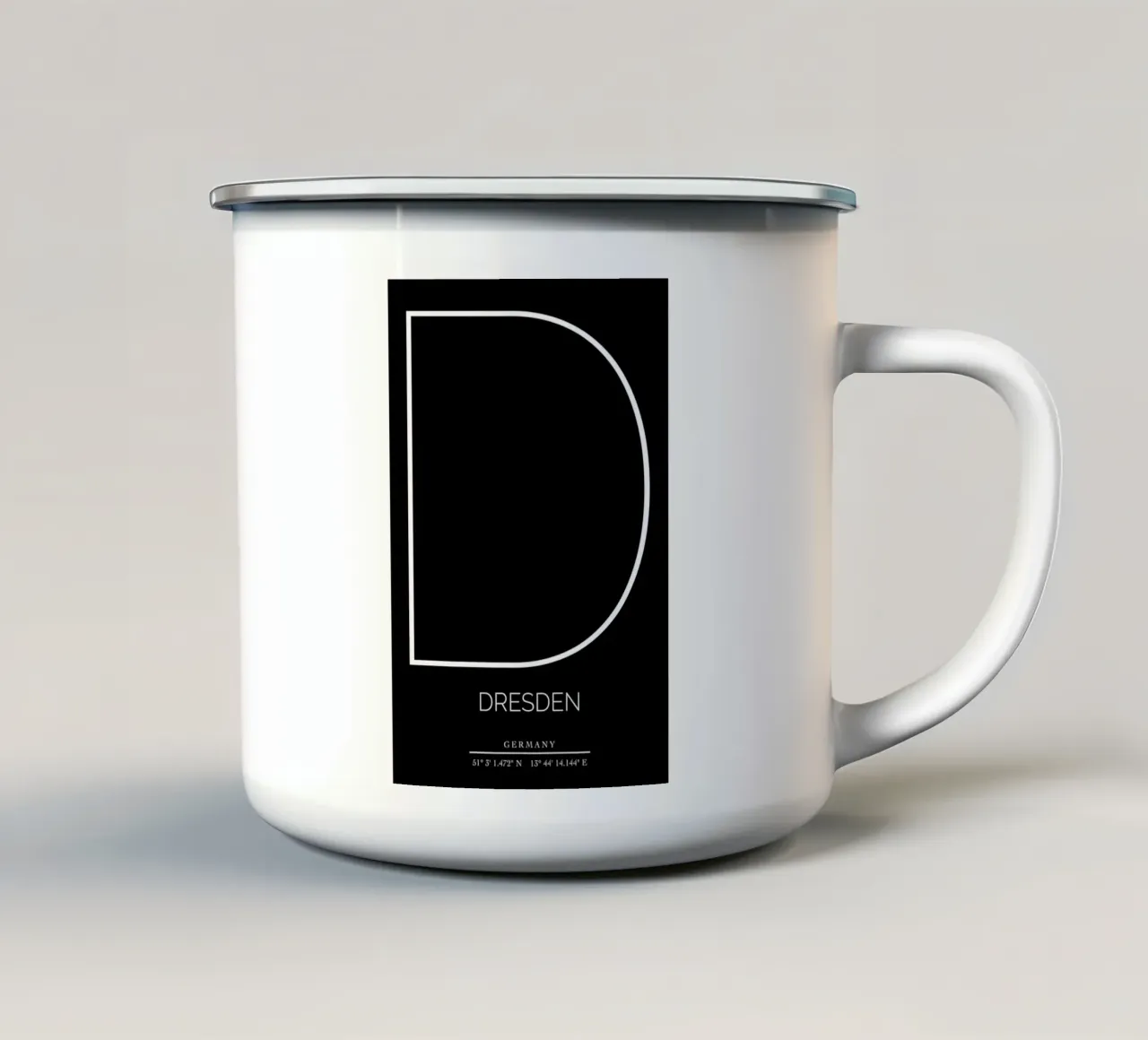 DRESDEN -  black tazza in smalto da CityLights