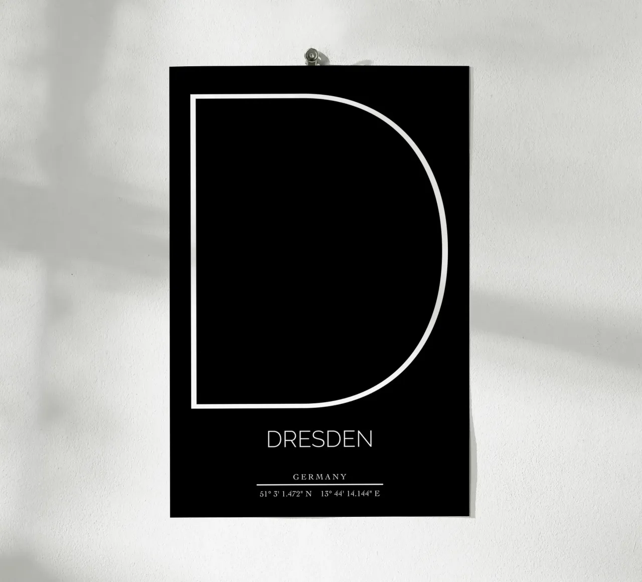 DRESDEN - black poster da CityLights