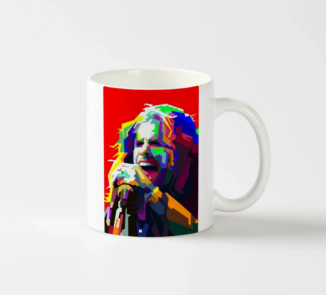 Steven Tyler cantante degli Aerosmith Arte WPAP tazza in ceramica da Artkreator