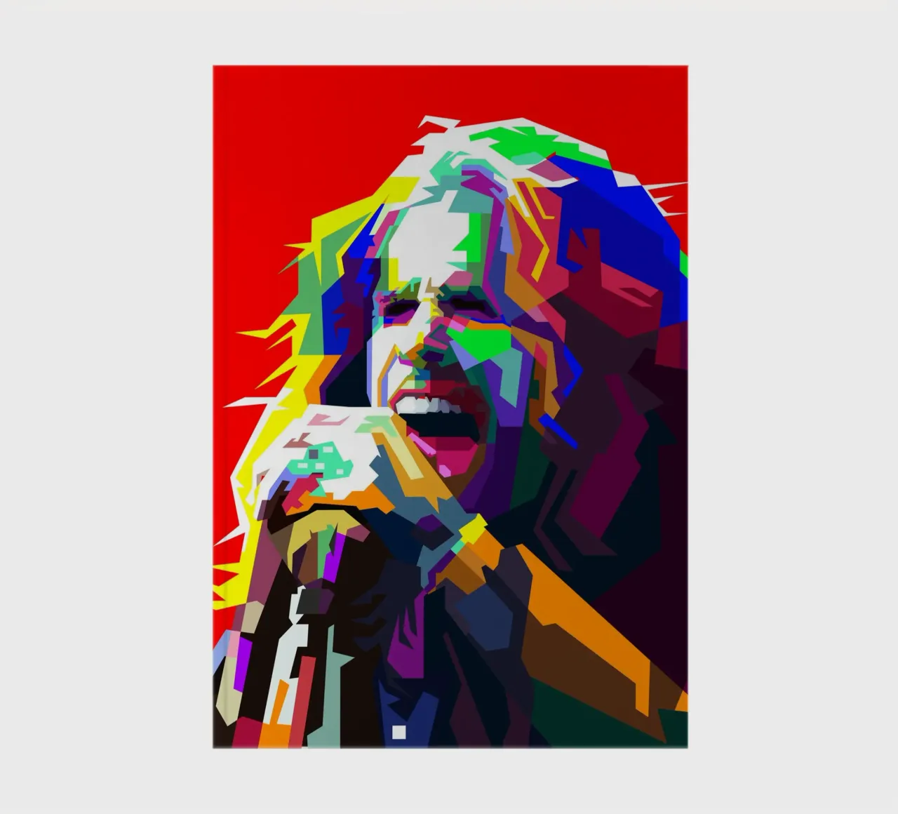 Steven Tyler Aerosmith Singer Art WPAP notebook by Artkreator