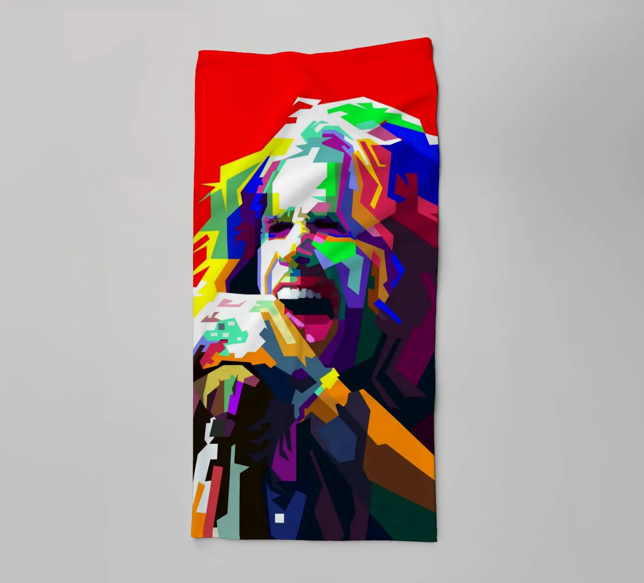 Steven Tyler Aerosmith Singer Art WPAP towel by Artkreator