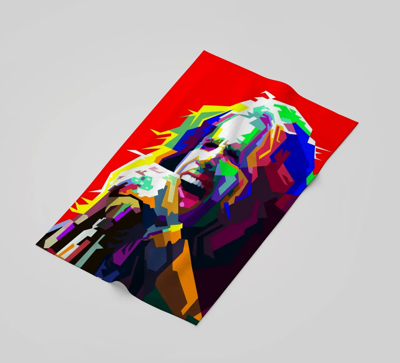 Steven Tyler cantante degli Aerosmith Arte WPAP telo mare da Artkreator